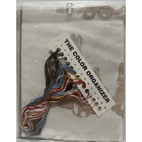 JCA Cross Stitch 04211 Kit Mrs. Rabbit and Bunnies Birth Sampler Beatrix Potter - Picture 6 of 6